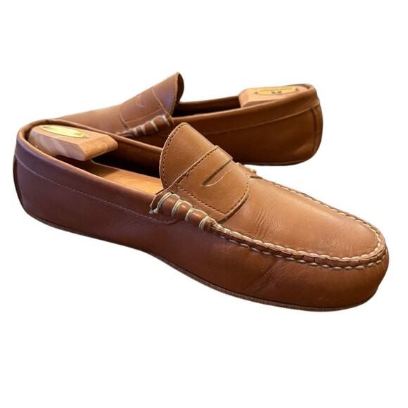 Allen Edmonds Daytona Brown Leather Driving Moccasin Loafers Slip-On Men’s 9.5 main image 10